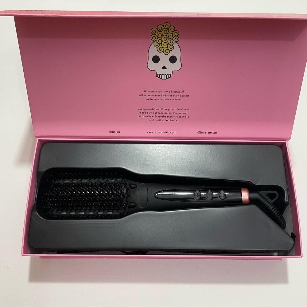 amika Hair Styling Tool - Black and Pink